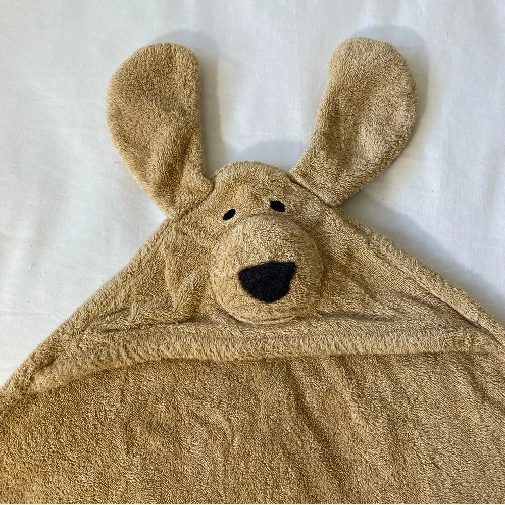 Restoration Hardware Baby and Child Brown Dog Hooded Towel Baby Bryce